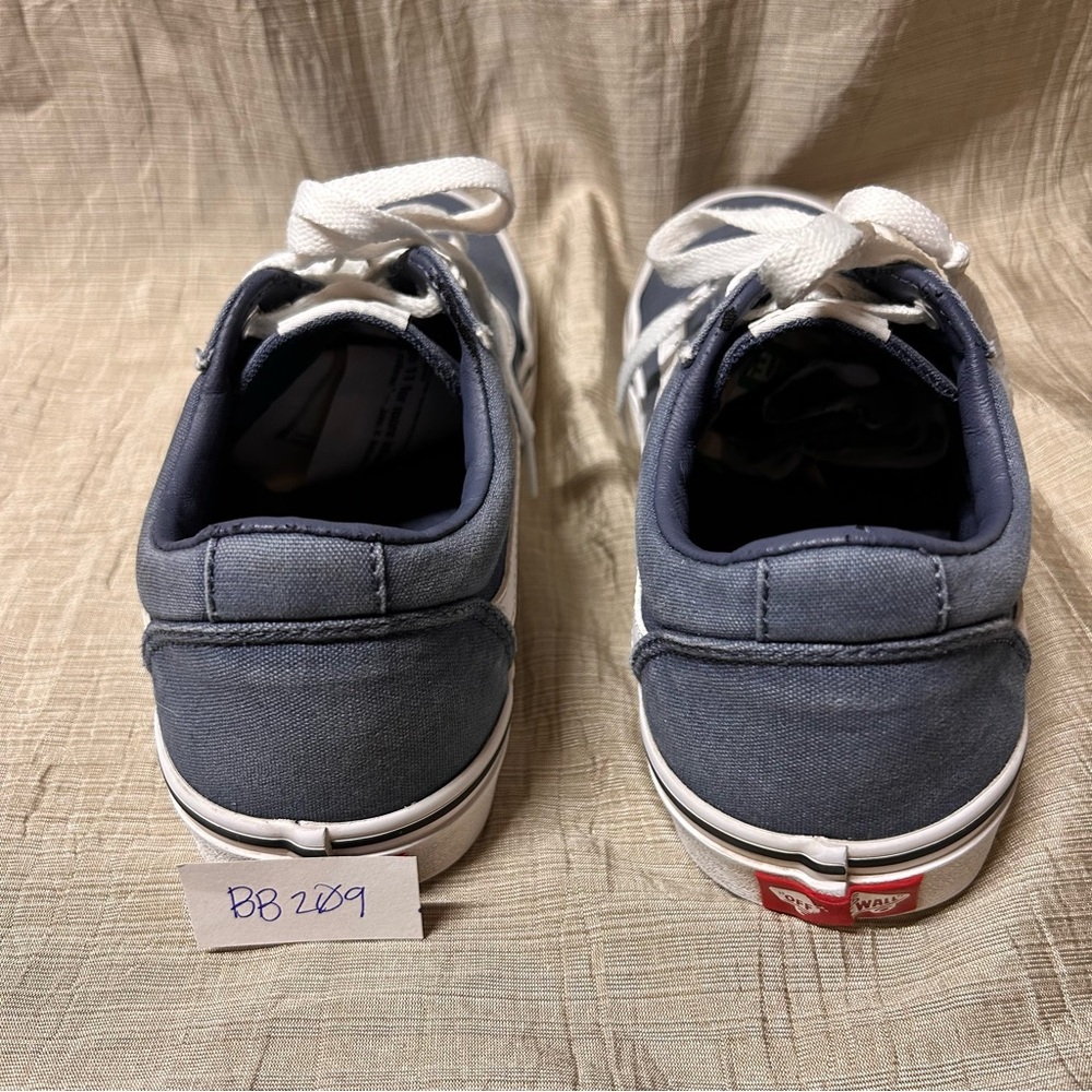 Vans Blue and White Old Skool Canvas Sneakers US SIZE 8.5 - Picture 2 of 8